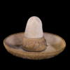 Piloncillo Hut mit französischem Zopf aus Otterhaar